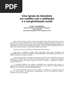 Uma Igreja Da Amazônia Em Conflito Com o Latifúndio e a Marginalização Social
