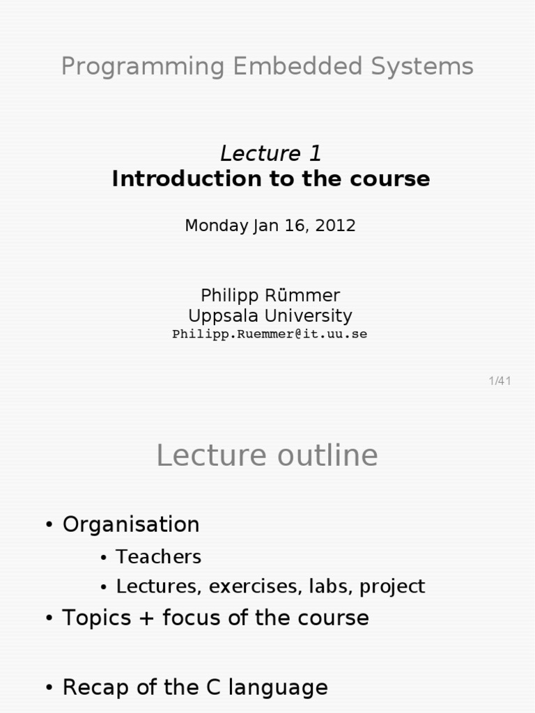 Introduction to Programming Embedded Systems PDF Embedded System