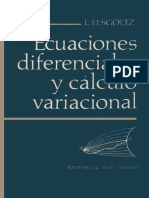 Ecuaciones Diferenciales y Cálculo Variacional (L. Elsgoltz (1970) )