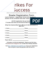 Strikes For Success - RegistrationForm