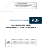 Procedimiento Construcción Estanque 2500m3 Rev 1