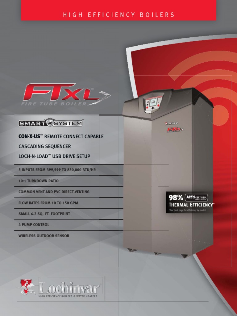 Lochinvar FTXL Fire Tube Boiler PDF Boiler Thermostat