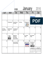 2015 2016 Parent Calendar January