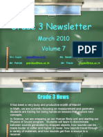 Grade 3 Newsletter