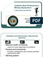 Modeling Condition and Performance of Mining Equipment: Tad S. Golosinski and Hui Hu