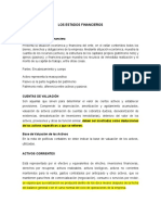 Estado de Situación Financiera y Cuentas de Valuacion