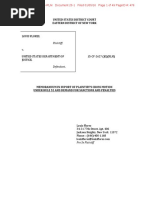 2016-01-05 Plaintiff's Rule 52 Cross-Motion For Sanctions - Brief (Flores V DOJ) (FOIA) (Stamped)