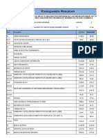 Presupuesto SISTEMA DE RIEGO