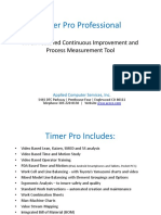 Timer Pro Professional: A Full Featured Continuous Improvement and Process Measurement Tool