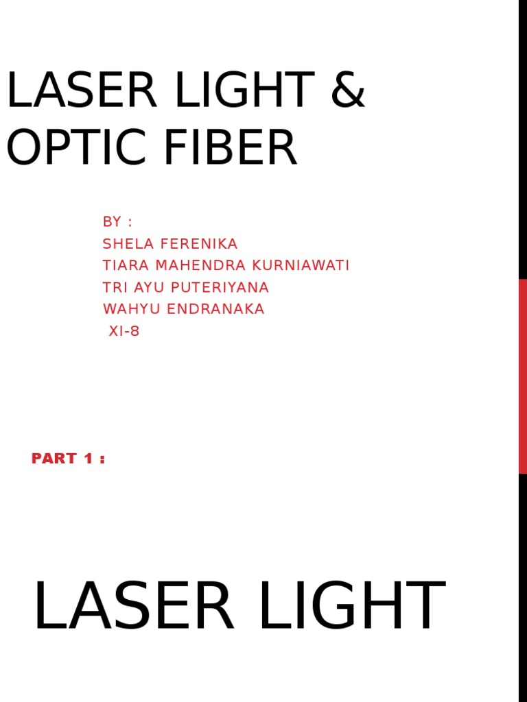 Laser and Fiber Optic PDF Laser Optical Fiber
