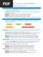 operant and classical conditioning handout