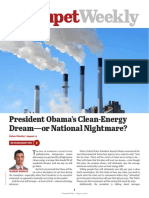 President Obama's Clean-Energy Dream-Or National Nightmare?: AUGUST 14, 2015