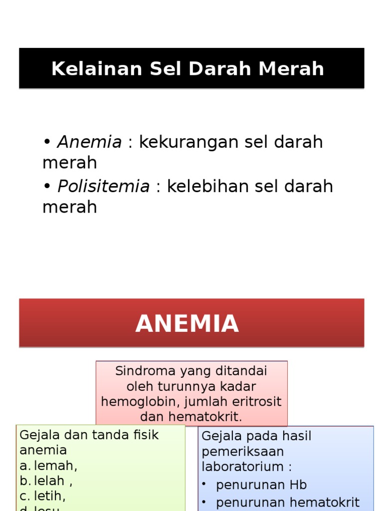 Kelainan Sel Darah Merah 12 Pdf