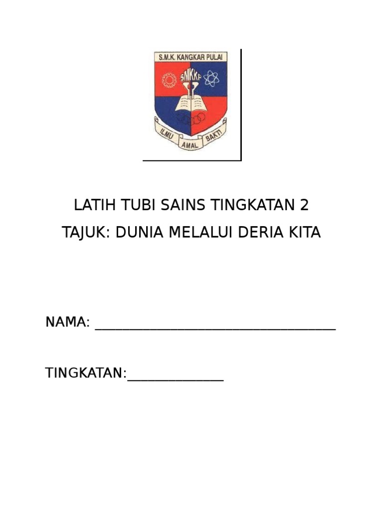 Latih Tubi Sains Tingkatan 2