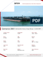 Ballastable Heavy Cargo Barge