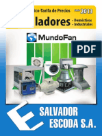 Catalogo Tarifa Ventiladores Mundofan