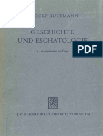 Rudolf Bultmann Geschichte Und Eschatologie
