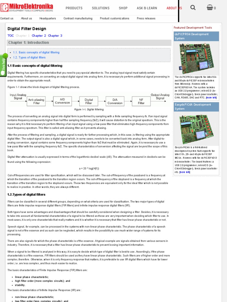 Digital Filter Design Guide | PDF | Signal Processing ...