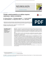 Fluidez Verbal Semántica en Adultos Mayores Mexicanos. Valores Normativos