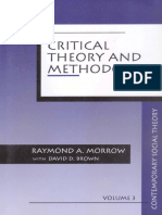 (Contemporary Social Theory) Raymond A. Morrow, David D. Brown-Critical Theory and Methodology-SAGE Publications, Inc (1994)