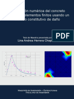 Modelacion Numerica Del Concreto Simple