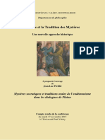 Socrate Et La Tradition Des Mystères, Conférence de Jean-Luc Périllié