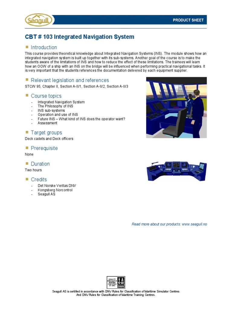 Integrated Navigation System Course | PDF | Technology & Engineering