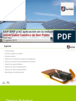 SAP ERP y Su Aplicación en La Industria