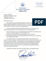 Rep. Hunter Letter To DHS