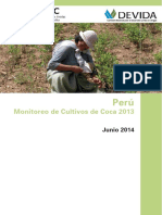 Perú. Monitoreo de Cultivos de Coca, 2013