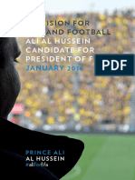 Prince Ali Al Hussein Manifesto FIFA PRESIDENCY