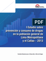 I Estudio sobre prevención y consumo de drogas en la población general de Lima Metropolitana y el Callao – 2013