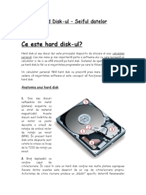 Air conditioner Recently Unrelenting Hard Disk-Ul (Referat Informatica) | PDF