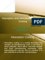 Absorption and Allocation Costing