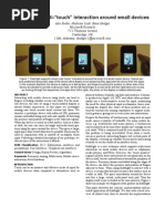 Multi Touch Interaction Around Small Devices