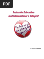 Inclusión Educativa Multidimensional y Orgánica