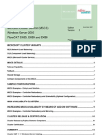 Fujitsu e Microsoft Cluster Services With FibreCAT SX