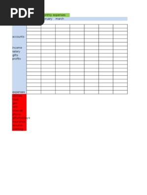 Monthly Expenses