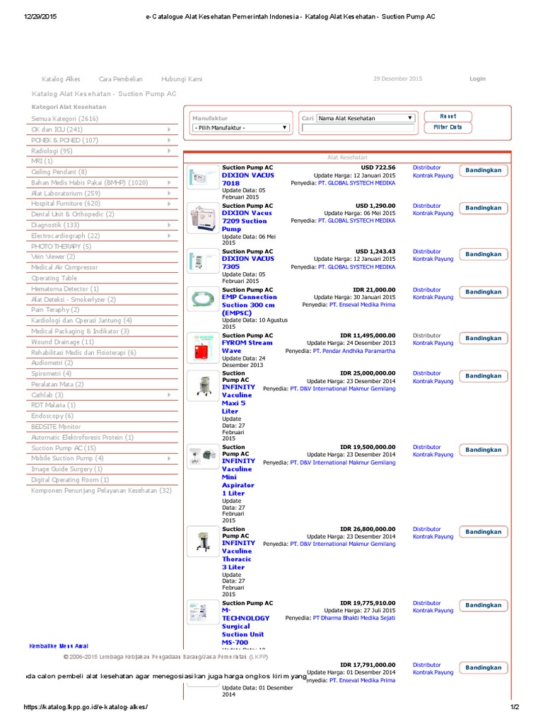 E Catalogue Alat Kesehatan Pemerintah Indonesia Katalog  E Catalogue Alat Kesehatan Pemerintah Indonesia Katalog
