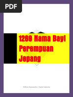 E Book 1269 Nama Bayi Perempuan Jepang