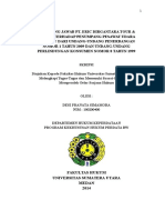 Tanggung Jawab Pt. Eric Dirgantara Tour & Travel Terhadap Penumpang Pesawat Udara Ditinjau Dari Undang-Undang Penerbangan Nomor 1 Tahun 2009 Dan Undang-Undang Perlindungan Konsumen Nomor 8 Tahun 1999