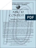 AMC 10 Contest B: Solutions Pamphlet