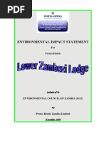 Environmental Impact Statement For Protea Hotels (Lower Zambezi)