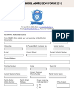 Waridi School Admission Form 2016 PDF