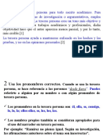 Cómo usar la tercera persona en escritos académicos