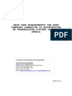 RSA Grid Code Connection Requirements for Wind Energy Facilitie