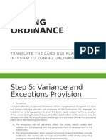 Zoning Ordinance: Translate The Land Use Plan Into An Integrated Zoning Ordinance (Zo)