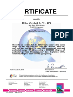 Rittal Cable Clamp IP55 Certificate