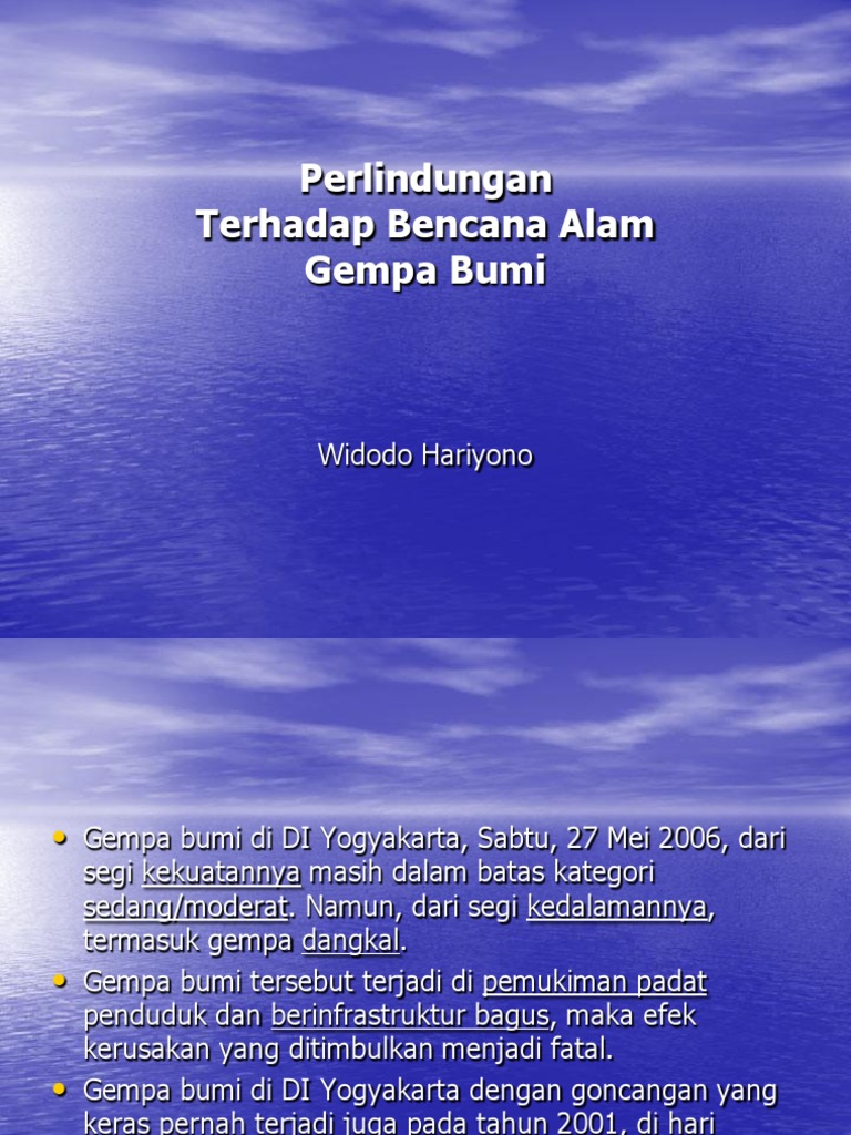 Contoh - SOP Gempa Bumi