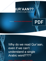 Read Qur'Aan??: Even If We Can't Understand A Single Arabic Word